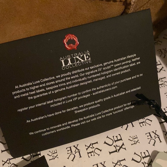 EUC [Australia Luxe Collective] Pistol Brown Studded Sheepskin Boots w/ Box W 5 - Picture 15 of 16